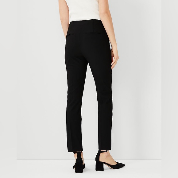Ann Taylor The Side Zip Ankle Pant in Bi-Stretch - Black - Picture 5 of 9